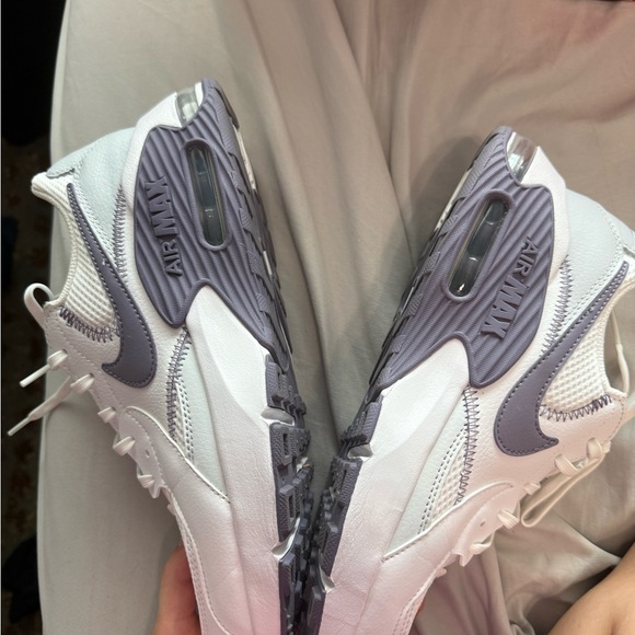 Nike Air Max White and Purple Sneakers - Picture 6 of 8